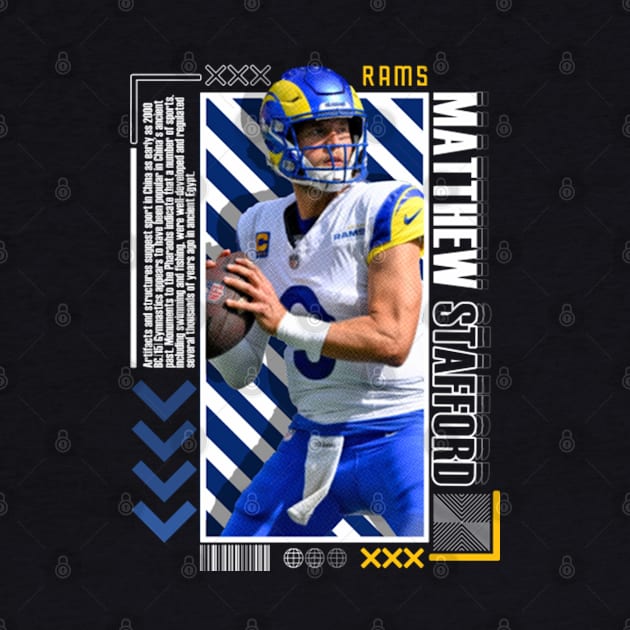 Matthew Stafford Paper Poster Version 10 by art.Hamdan